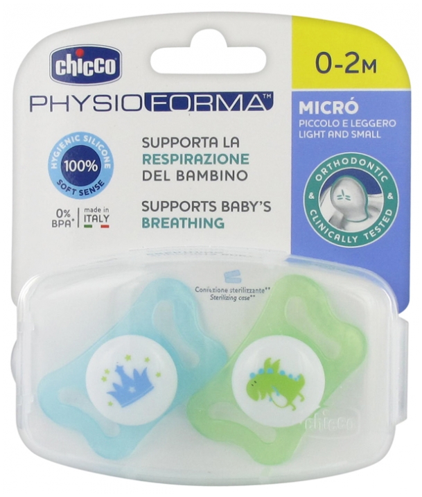 Chicco Chupete Physio Micró Silicona 0-2m - Farmacia Fuente del Moral